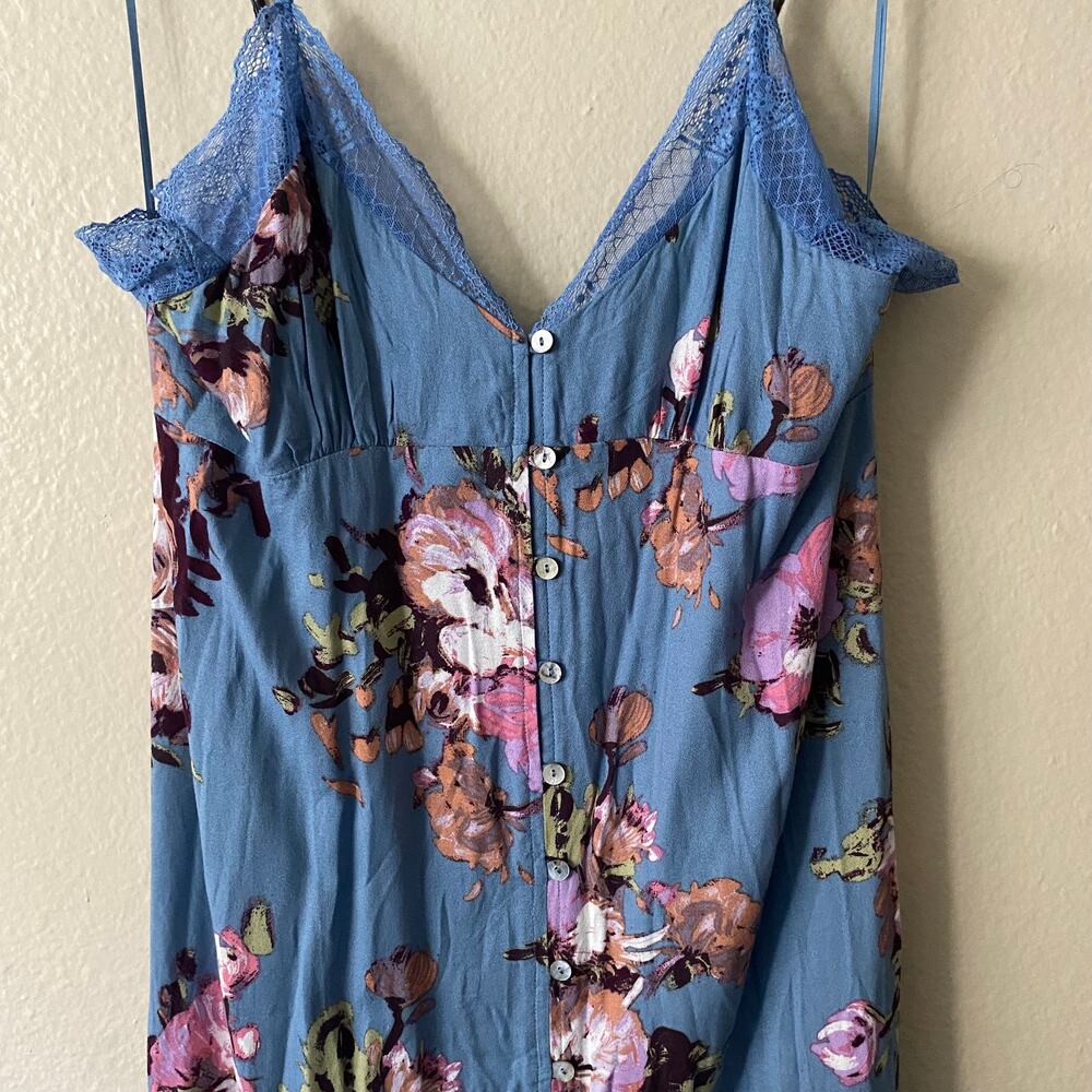 LOVESTITCH PRESSED FOR PETALS Floral Maxi Lace Fairy Dress SZ L - Picture 5 of 14